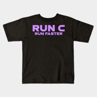 Run C Run Faster Programming Kids T-Shirt